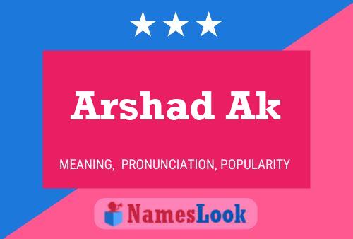 Arshad Ak 名字海报