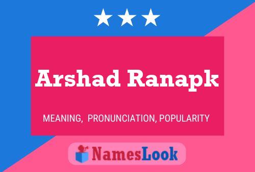 Arshad Ranapk 名字海报