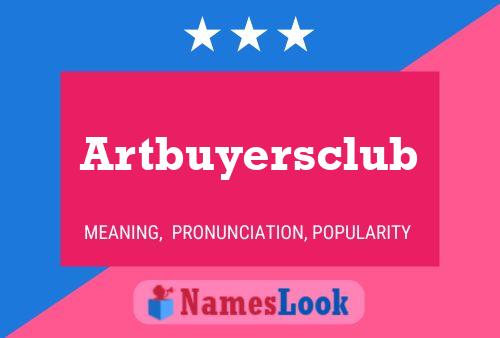 Artbuyersclub 名字海报