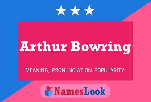 Arthur Bowring 名字海报