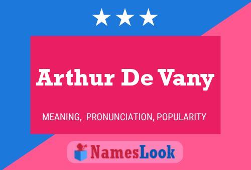 Arthur De Vany 名字海报