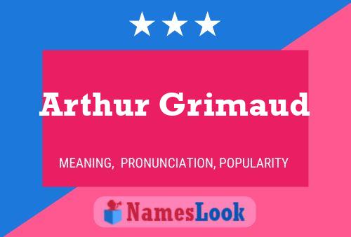 Arthur Grimaud 名字海报