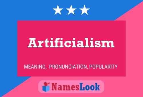 Artificialism 名字海报