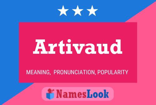 Artivaud 名字海报