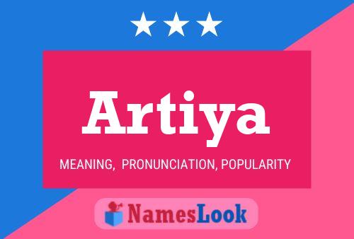 Artiya 名字海报