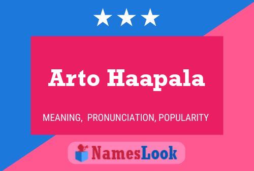 Arto Haapala 名字海报