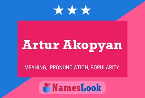 Artur Akopyan 名字海报