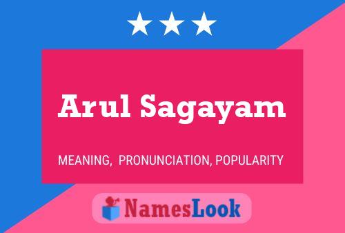 Arul Sagayam 名字海报