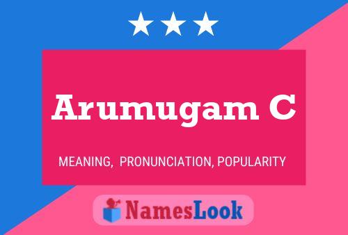 Arumugam C 名字海报