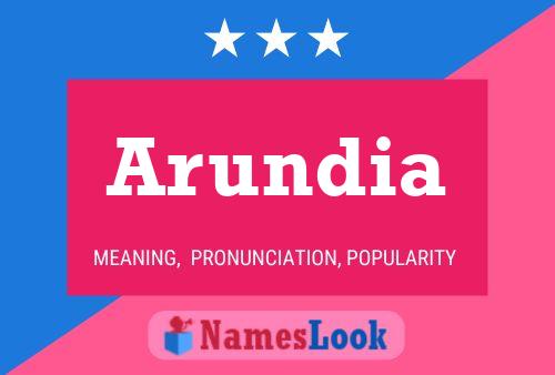 Arundia 名字海报