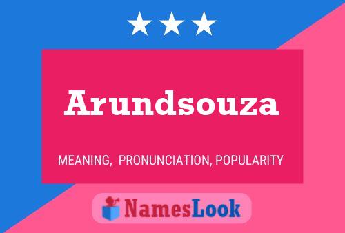 Arundsouza 名字海报