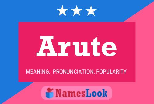 Arute 名字海报