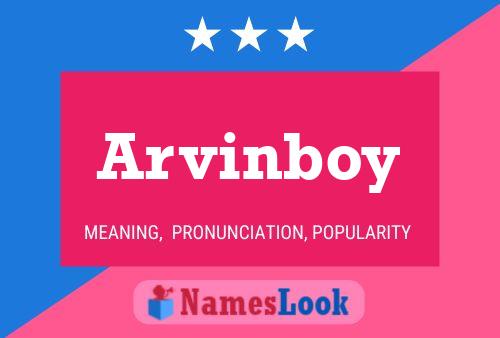 Arvinboy 名字海报