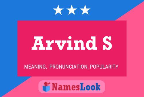 Arvind S 名字海报