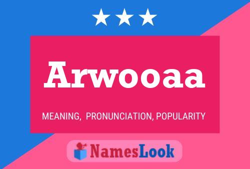 Arwooaa 名字海报