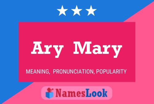 Ary  Mary 名字海报