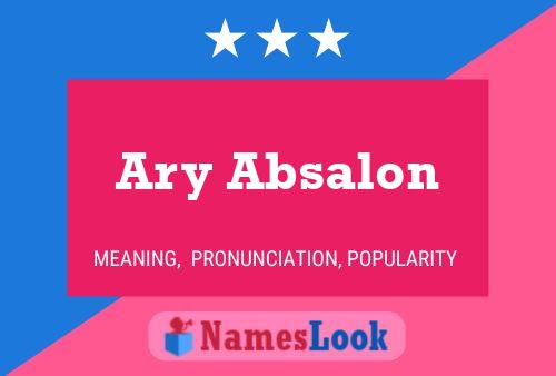 Ary Absalon 名字海报