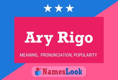 Ary Rigo 名字海报