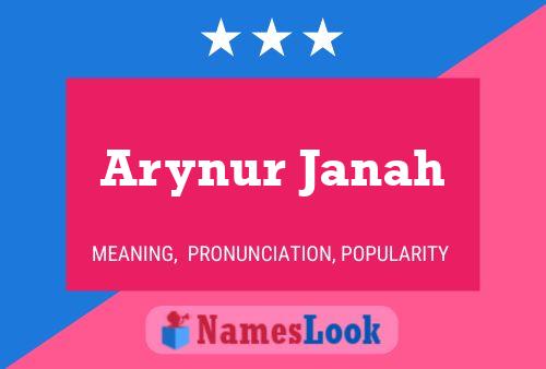 Arynur Janah 名字海报