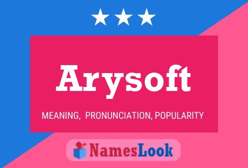 Arysoft 名字海报