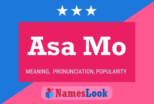 Asa Mo 名字海报