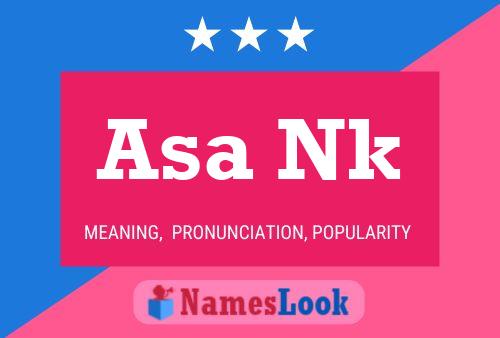 Asa Nk 名字海报