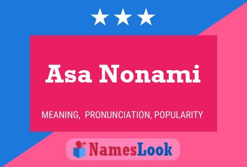 Asa Nonami 名字海报