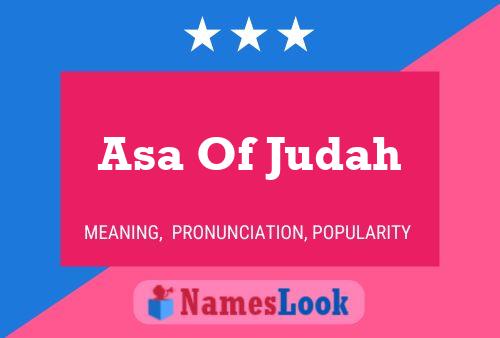 Asa Of Judah 名字海报