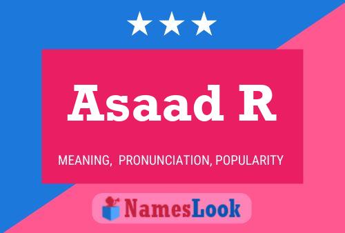 Asaad R 名字海报