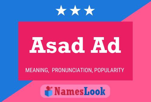 Asad Ad 名字海报