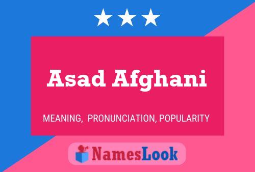 Asad Afghani 名字海报