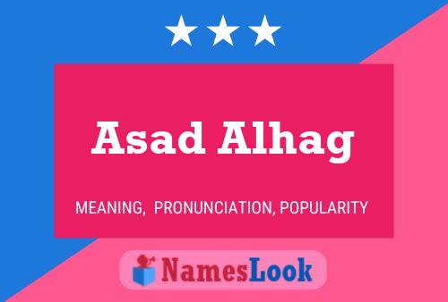 Asad Alhag 名字海报