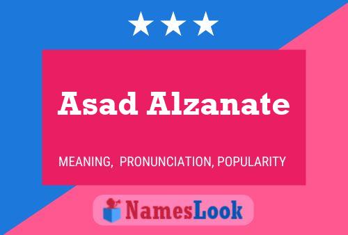 Asad Alzanate 名字海报