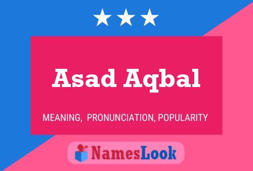 Asad Aqbal 名字海报