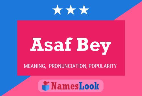 Asaf Bey 名字海报