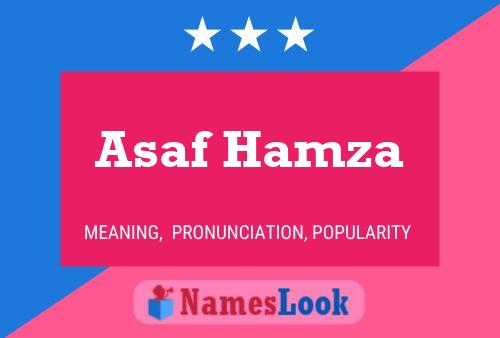 Asaf Hamza 名字海报