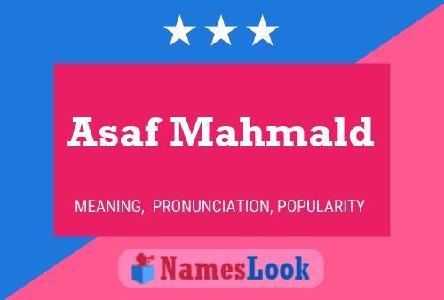 Asaf Mahmald 名字海报