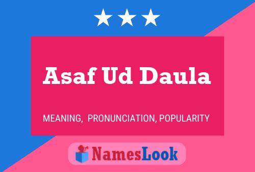 Asaf Ud Daula 名字海报