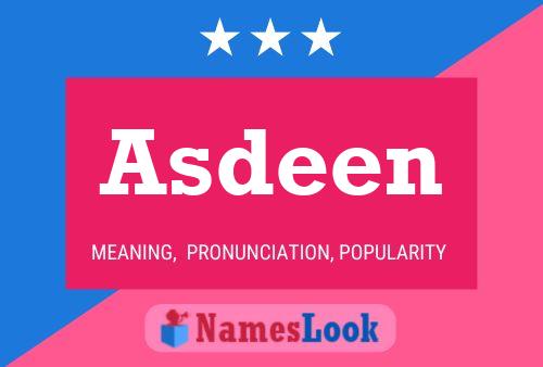 Asdeen 名字海报