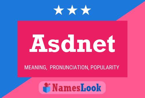 Asdnet 名字海报