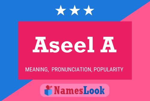 Aseel A 名字海报