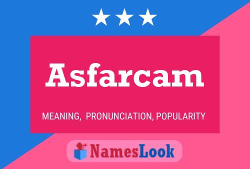 Asfarcam 名字海报