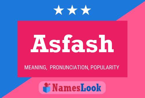 Asfash 名字海报