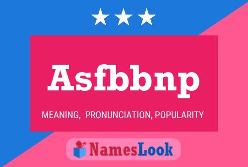 Asfbbnp 名字海报