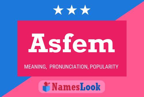 Asfem 名字海报