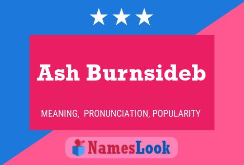 Ash Burnsideb 名字海报