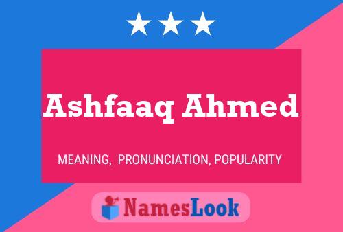 Ashfaaq Ahmed 名字海报