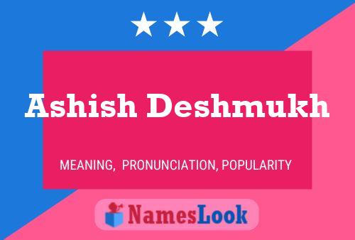 Ashish Deshmukh 名字海报