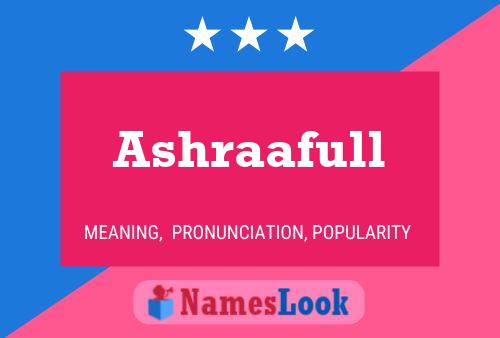 Ashraafull 名字海报