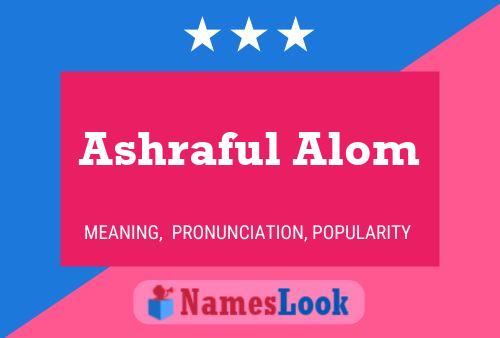 Ashraful Alom 名字海报